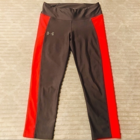 Under Armour Compression Gray Orange Tight… - Picture 1 of 6